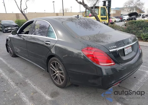 2015 Mercedes-Benz S 550 4Matic из США, поврежденный, VIN WDDUG8FB3FA105239